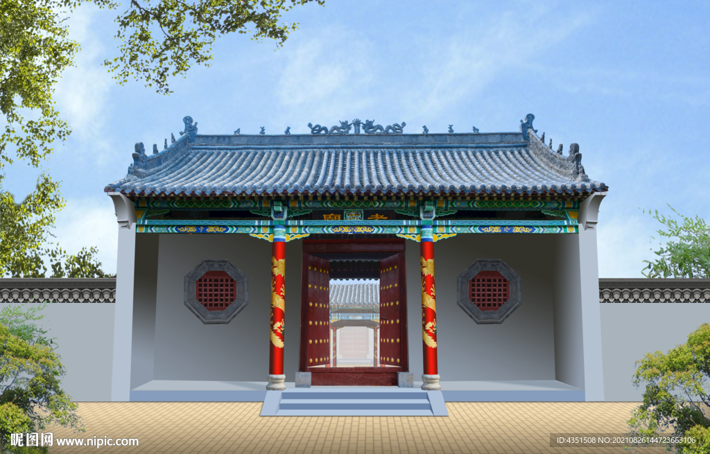 寺庙山门