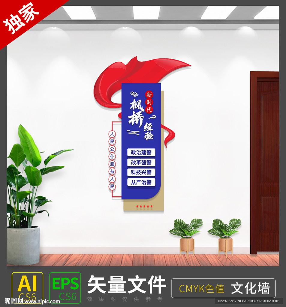 竖版枫桥经验文化墙