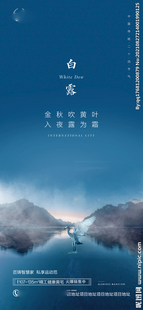 白露节气海报