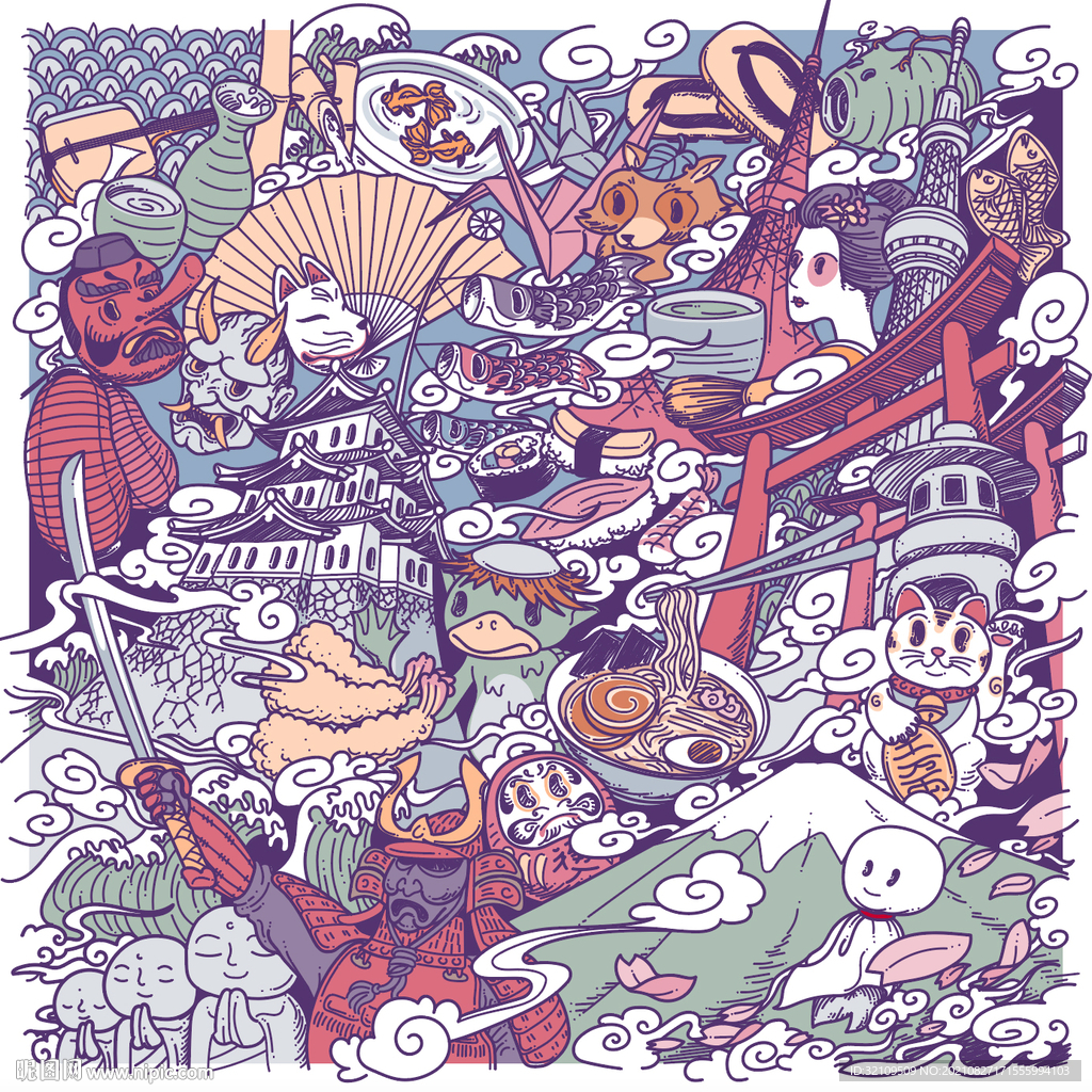 日本风格背景