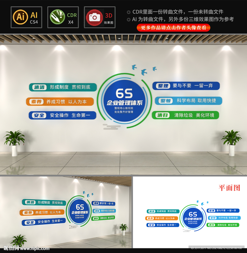  6S企业管理体系文化墙