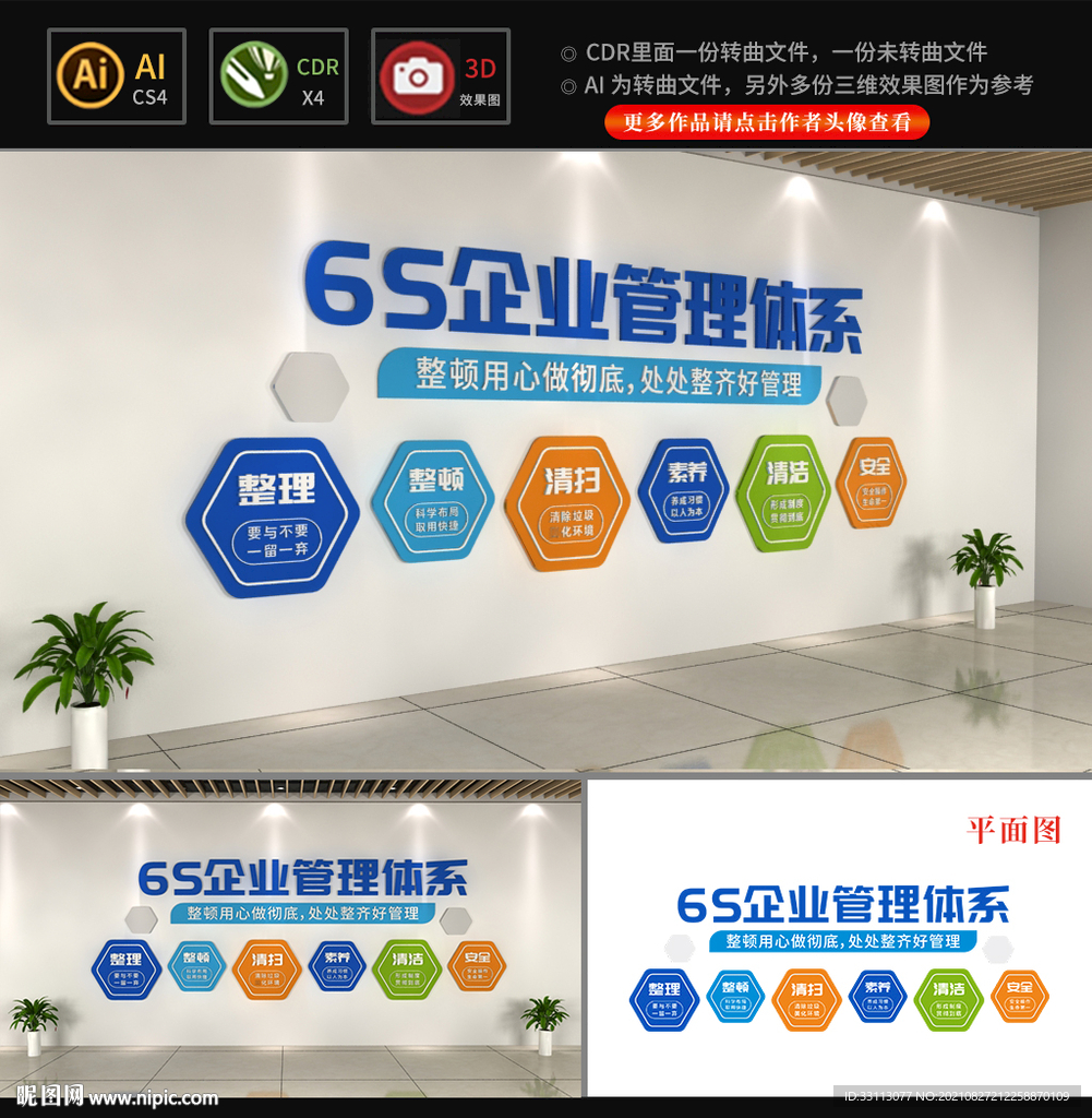  6S企业管理体系文化墙