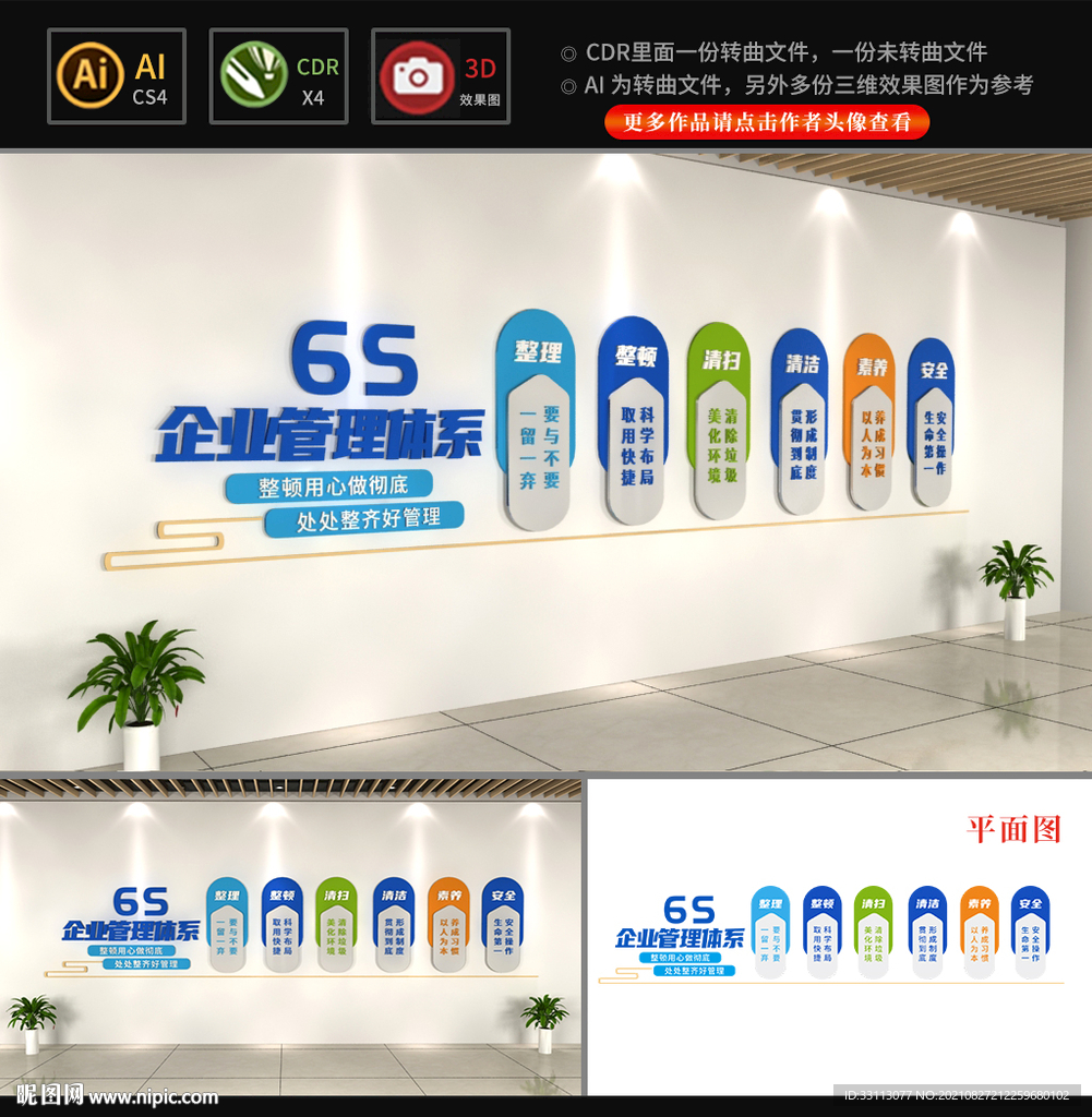  6S企业管理体系文化墙