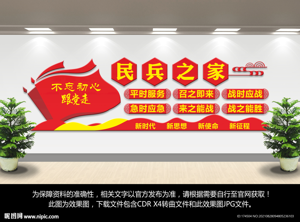 民兵之家背景文化墙
