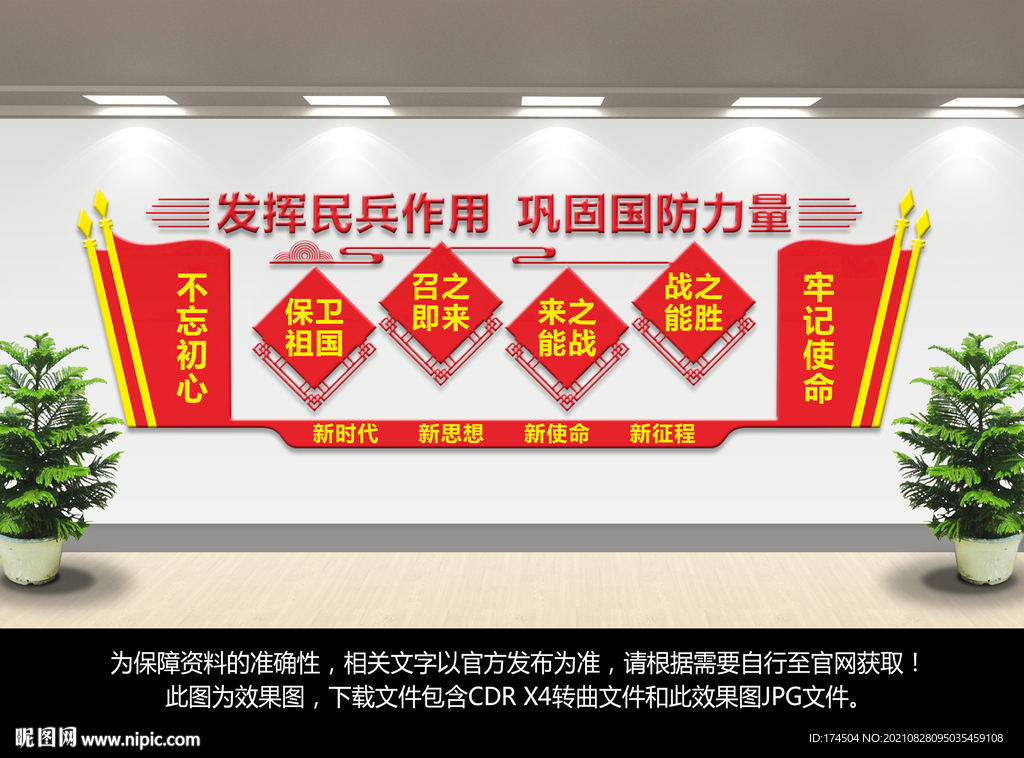 民兵之家形象背景墙