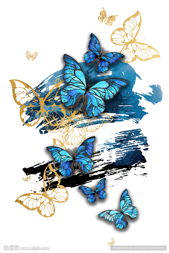 装饰画 蝴蝶飞舞