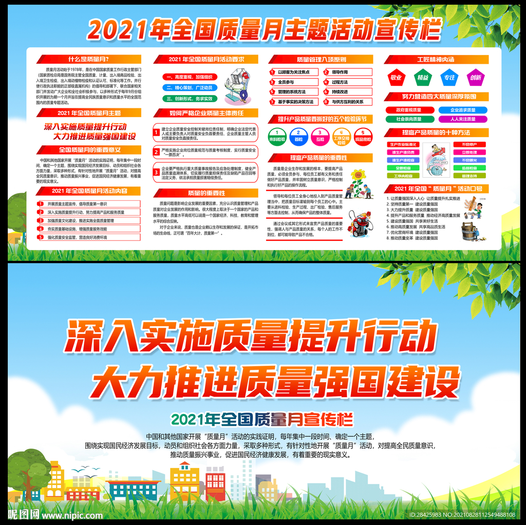 2021年质量月宣传展板