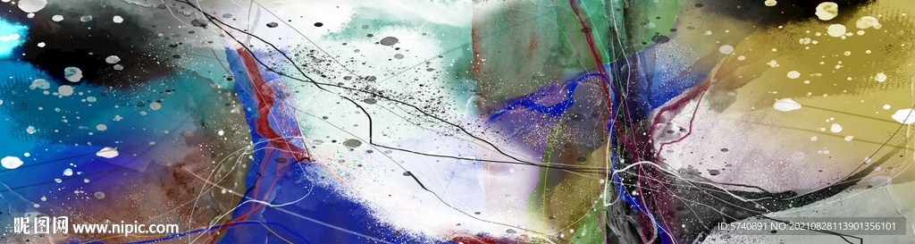 高端抽象肌理油画