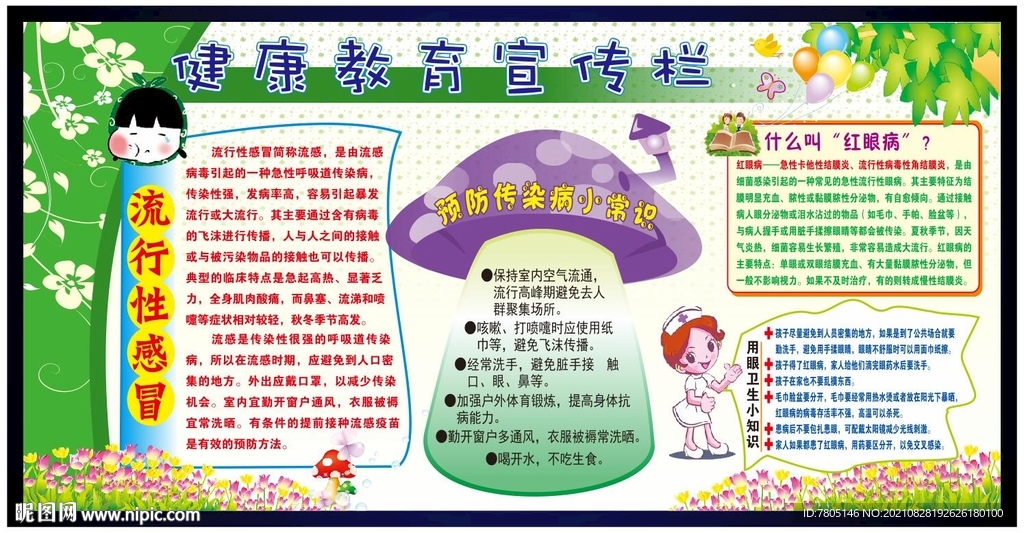 幼儿园健康教育宣传栏