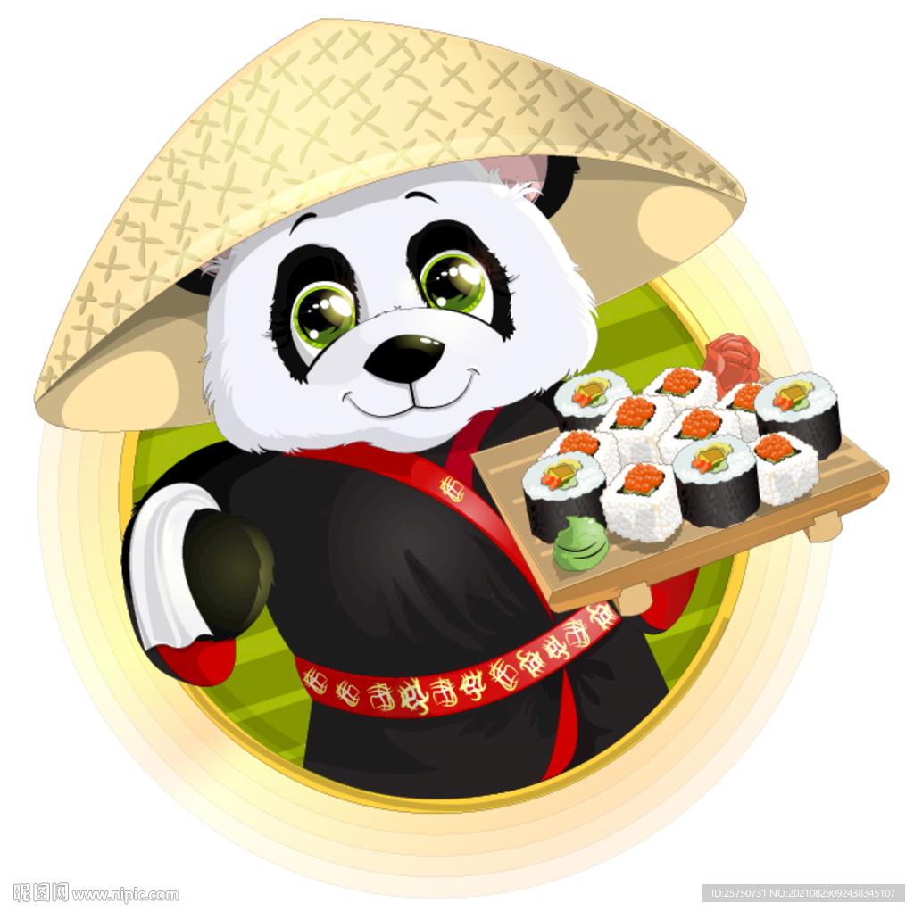 国潮寿司功夫熊猫