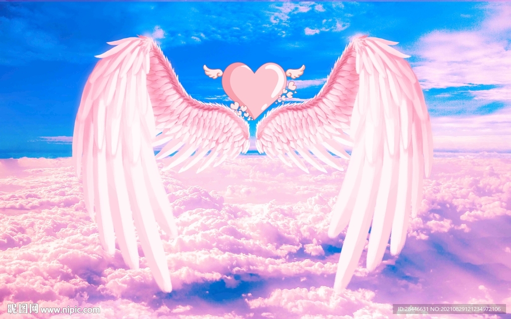 网红翅膀北欧背景墙