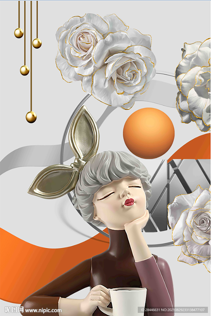 可爱卡通人物装饰画