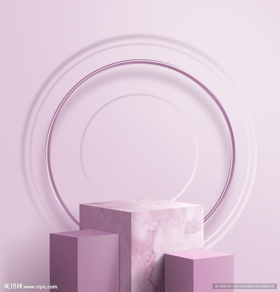 空间立体背景海报