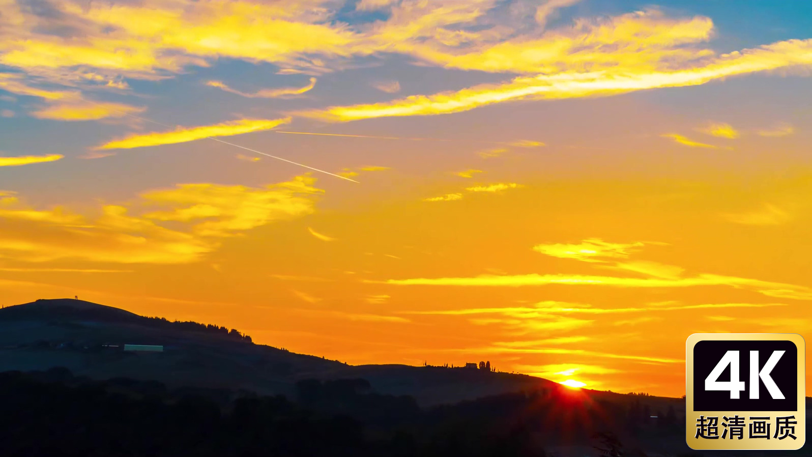 山间日出过程美景