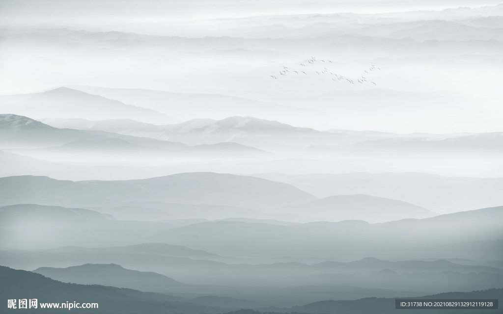新中式山水画