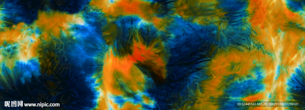 扎染  大牌   数码印花  