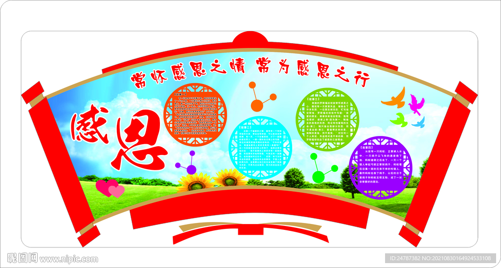 感恩文化 感恩展板 感恩系列