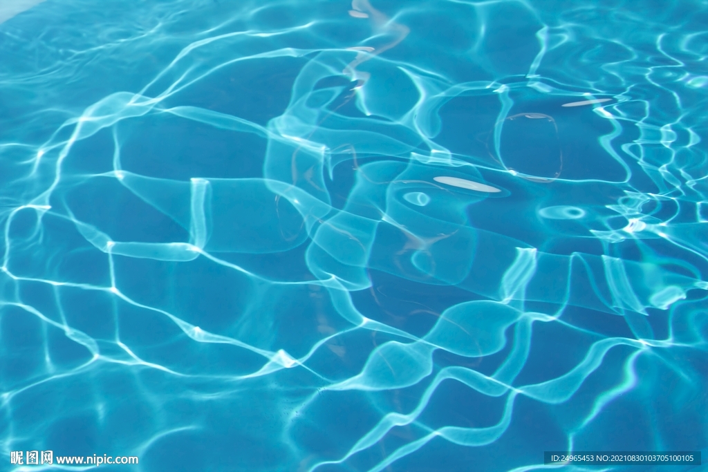 泳池蓝色水纹