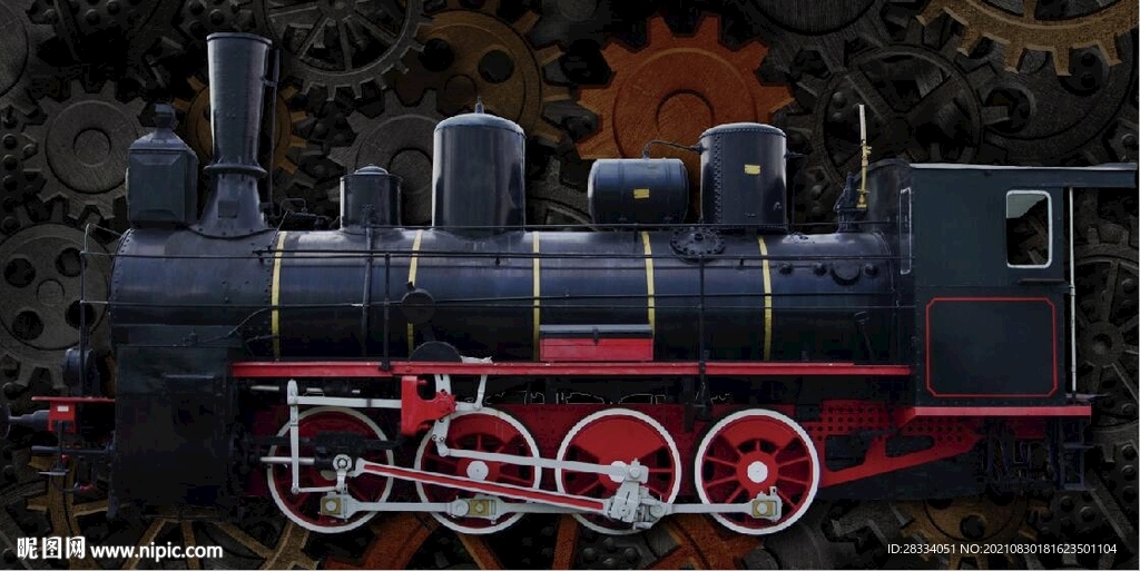 工业风蒸汽老火车餐饮酒吧背景墙