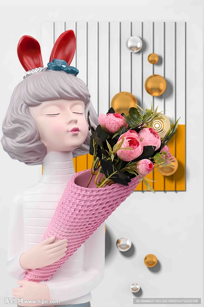 可爱卡通人物装饰画