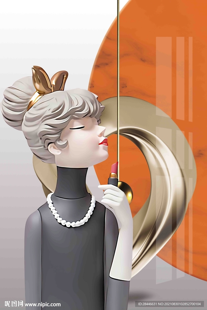 可爱卡通人物装饰画