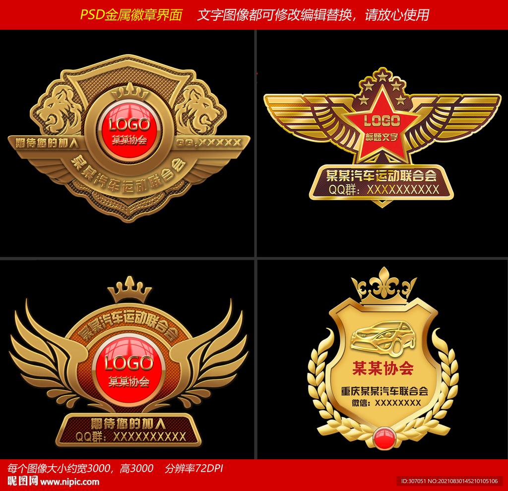 车友会车标