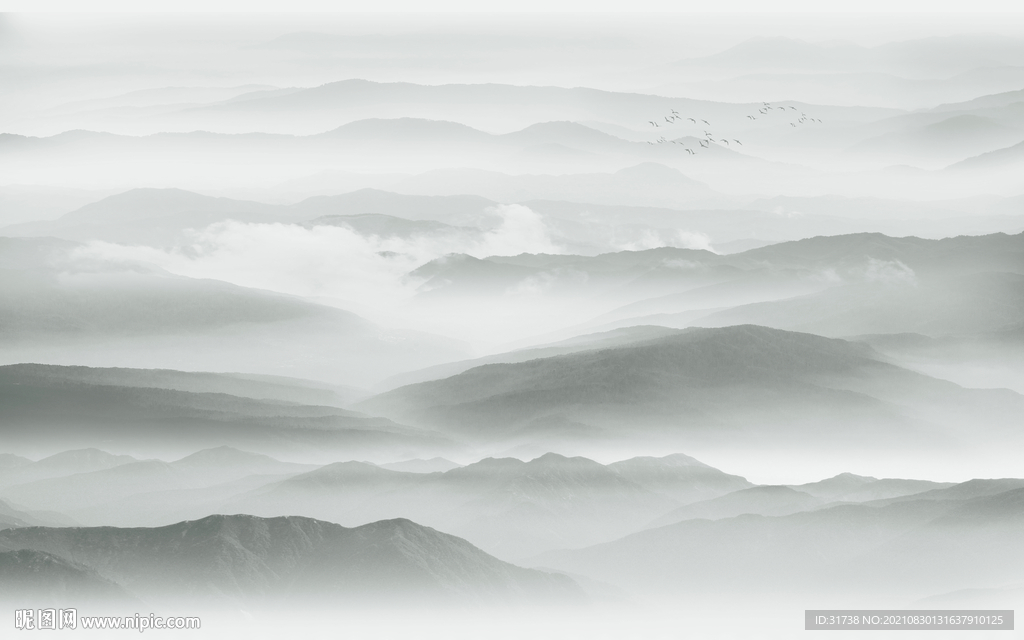 新中式山水画