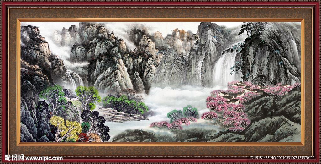 国画山水 