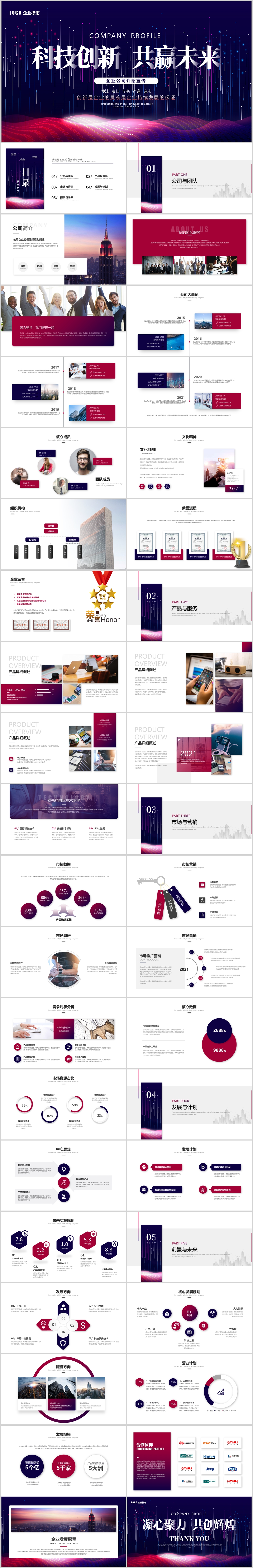 高端商务公司企业介绍宣传ppt