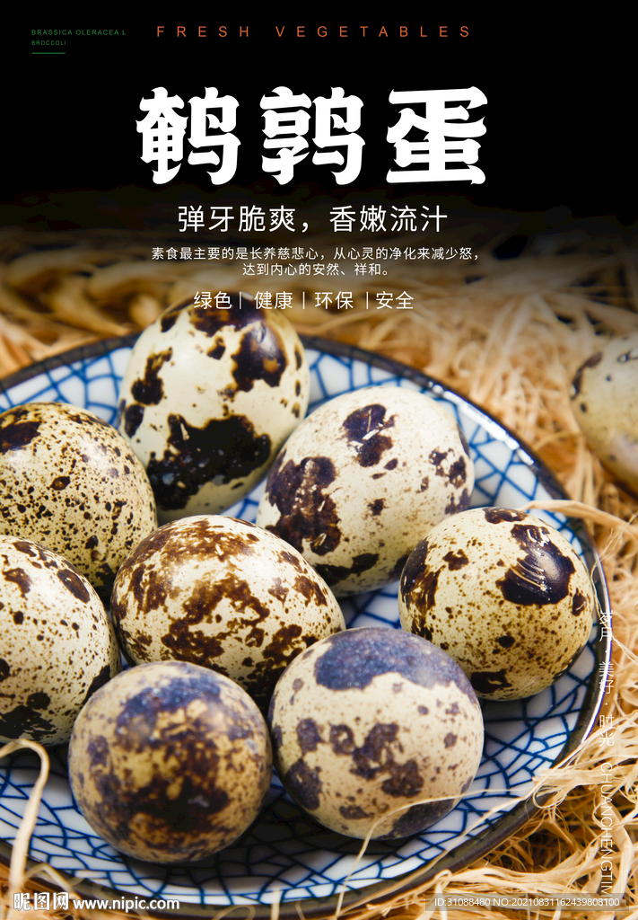 鹌鹑蛋海报 