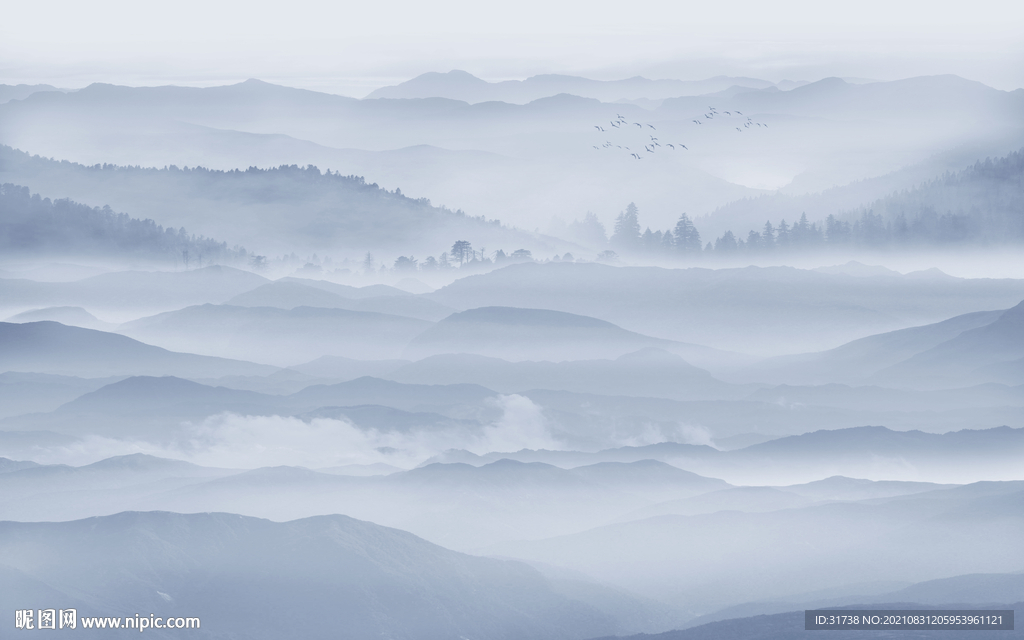 水墨山水画