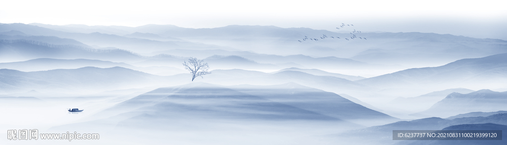 水墨山水画