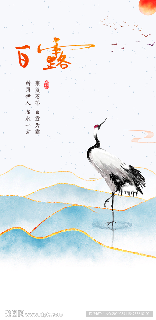 白露仙鹤节气