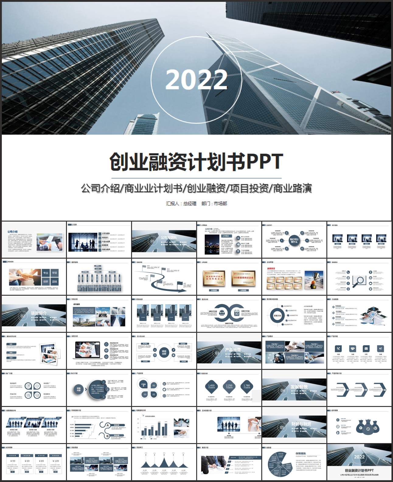 创业融资计划书ppt