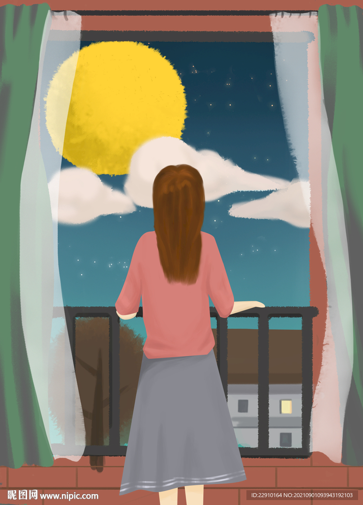 中秋插画
