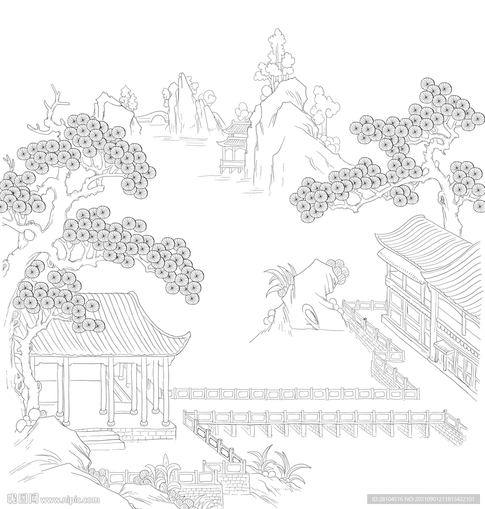 古建山水