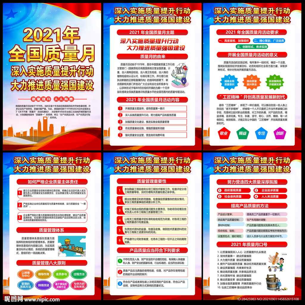 2021年质量月宣传展板
