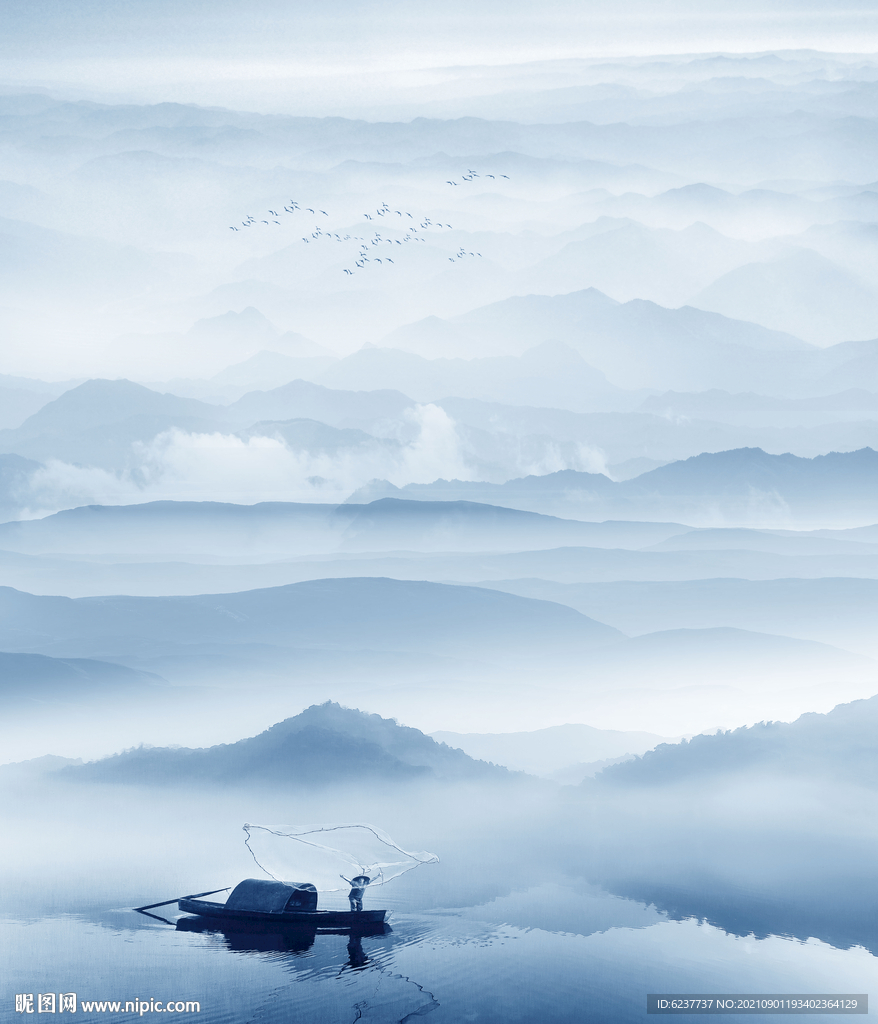 新中式山水画
