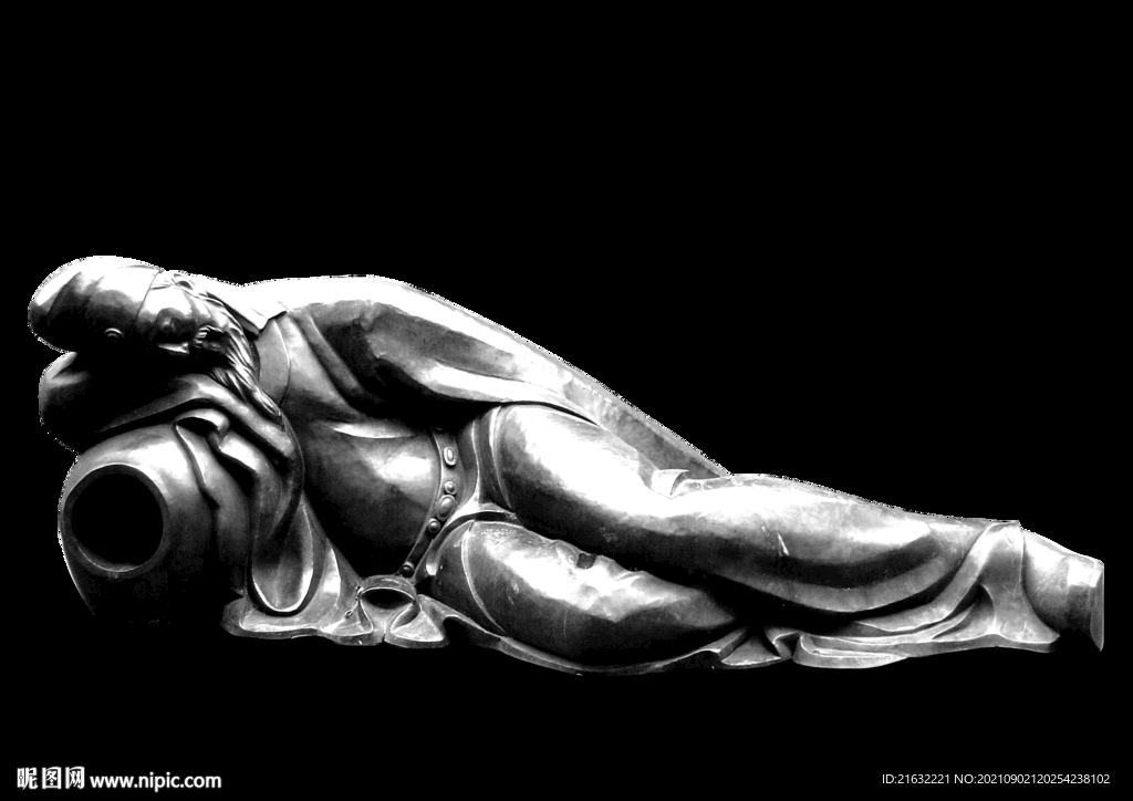 酱香酒浓香酒酒圣雕塑抠图