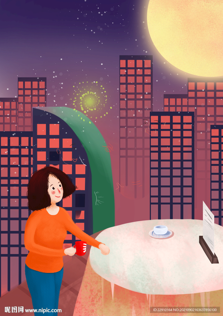中秋插画