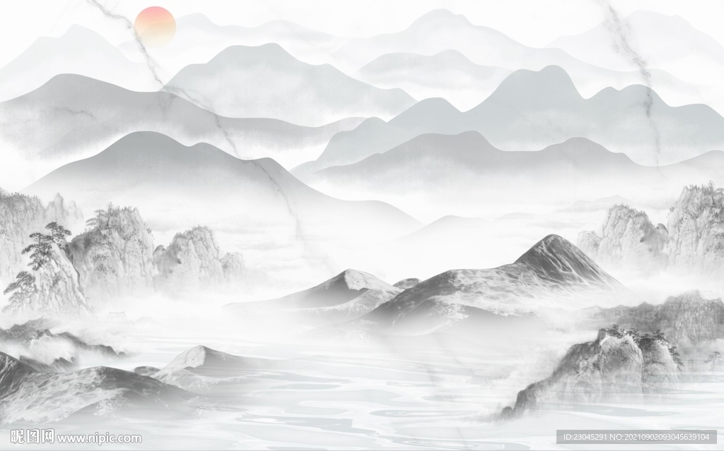 新中式电视背景墙