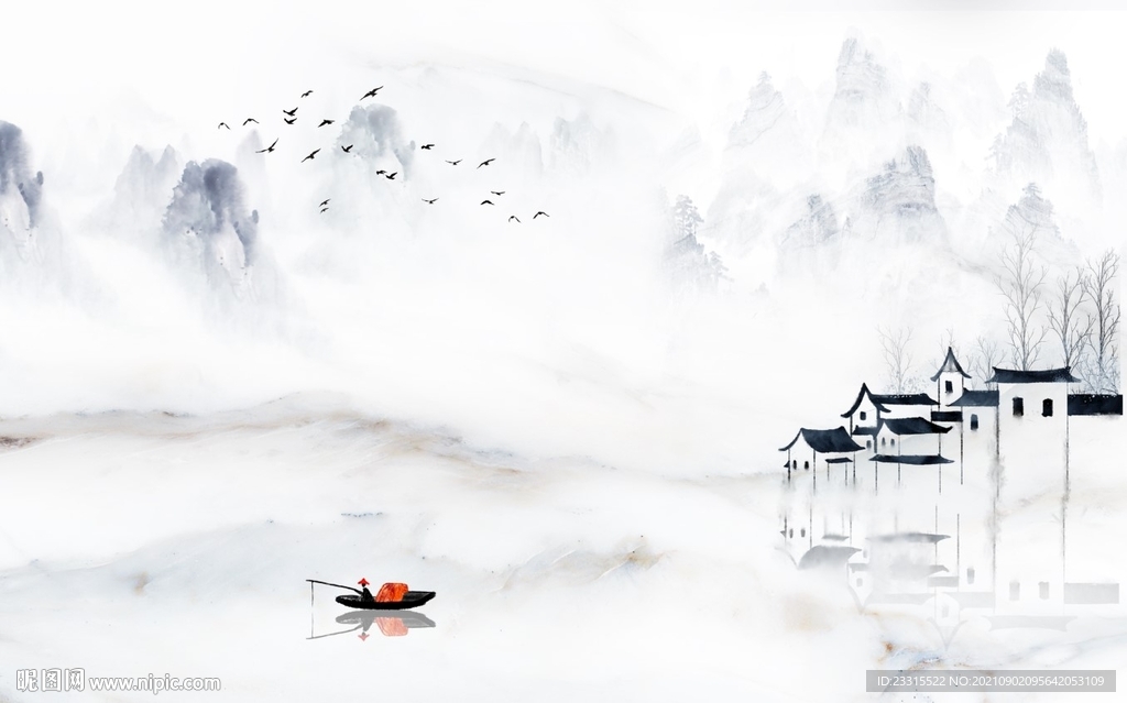 新中式背景墙