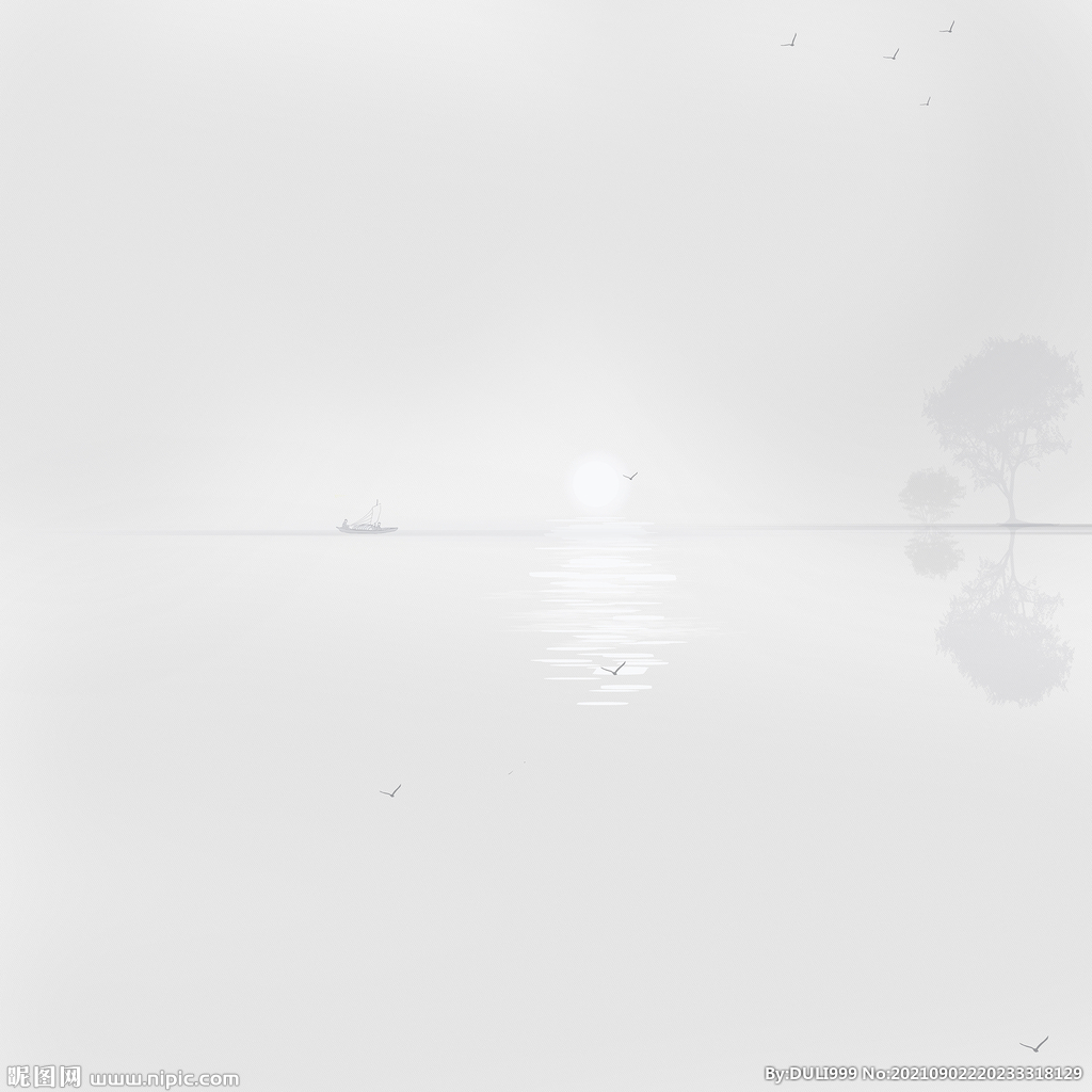 意境水墨山水画