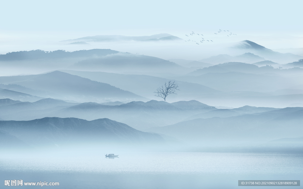 新中式山水画