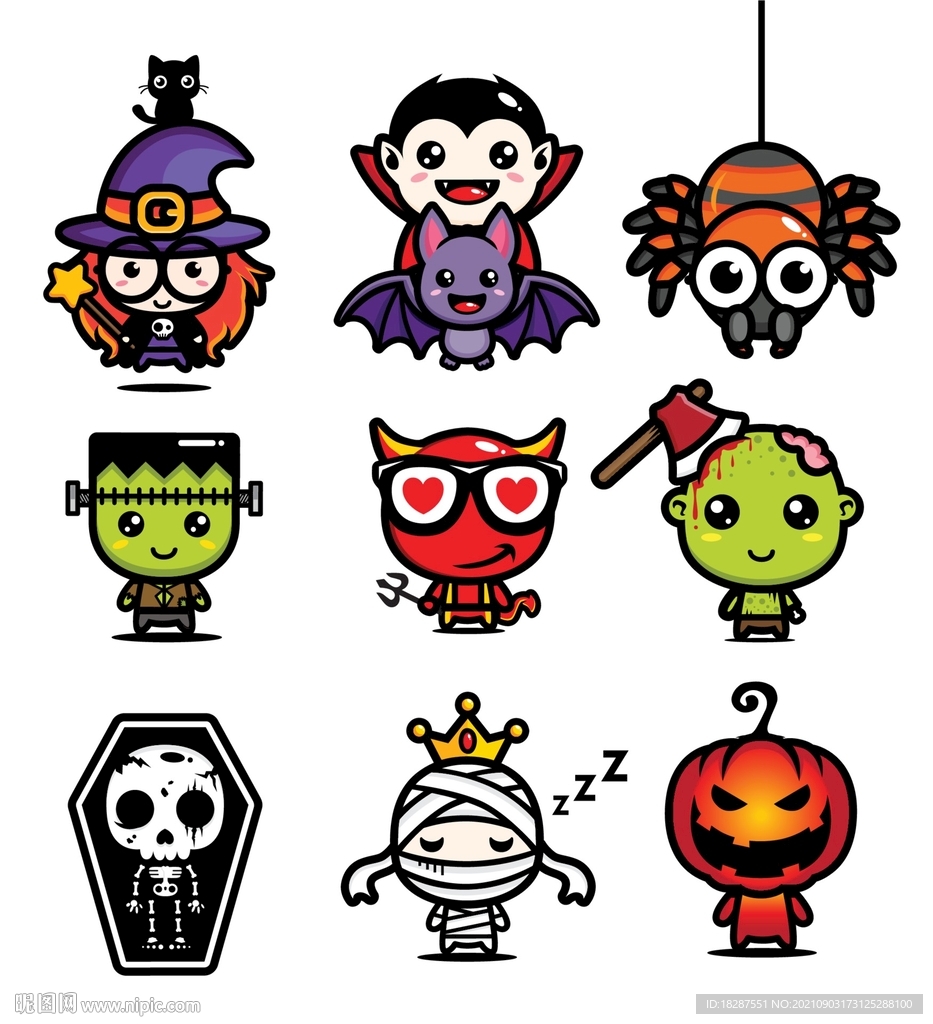 万圣节相关图标
