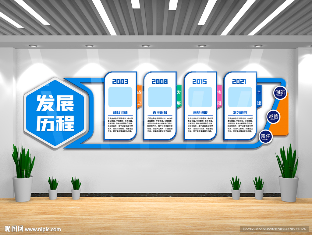 企业发展历程文化墙