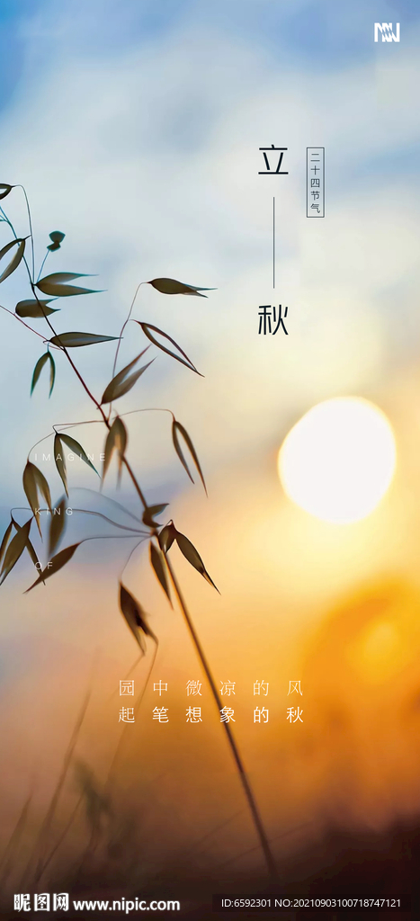 秋天节气单图