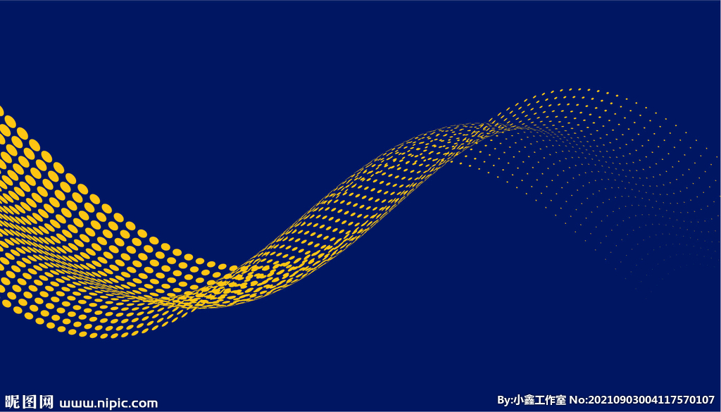半色调波浪效果的蓝色背景