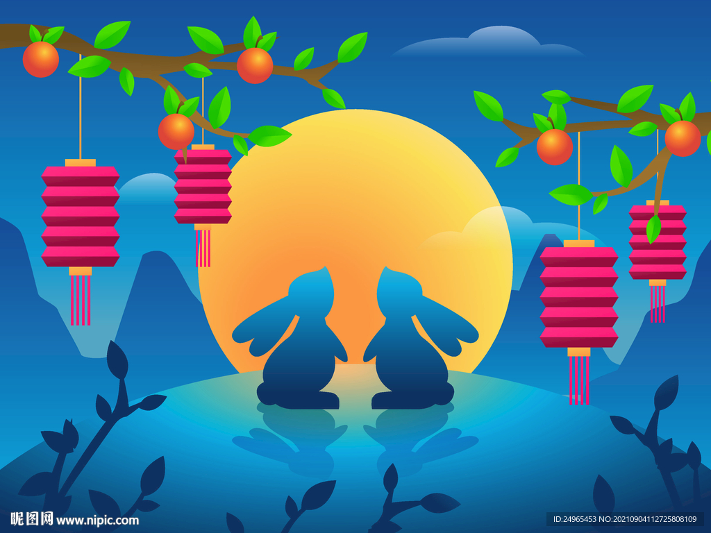 中秋节插图