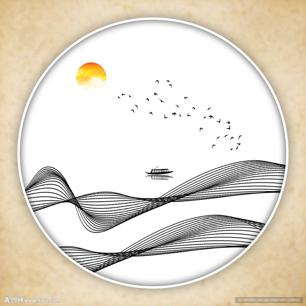 高端意境水墨画